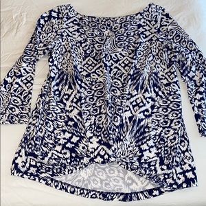 Lilly Pulitzer Navy Top